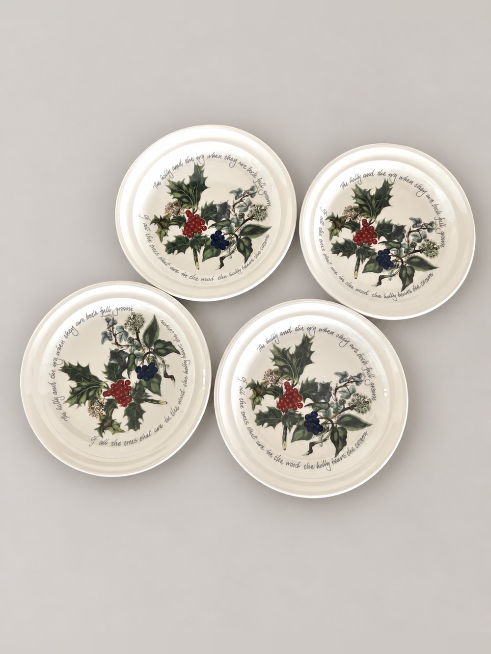 Portmeirion The Holly & Ivy Salad Plates 8.5″ Set of 4